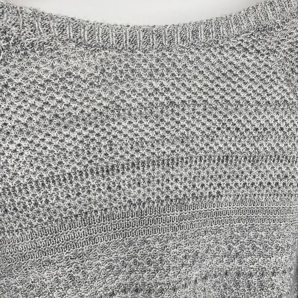 Athleta Sweater Borealis Women’s Medium Cable Knit Oversized Minimalist Gray - Picture 10 of 11